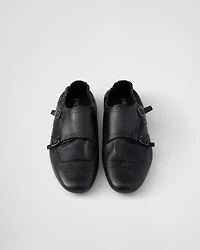 Shuffle double monk strap shoes