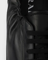 Collapse leather sneakers