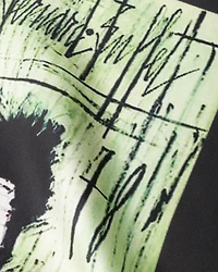Printed silk twill scarf