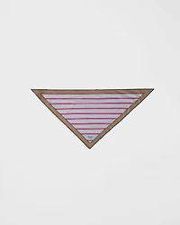 Printed cotton twill scarf