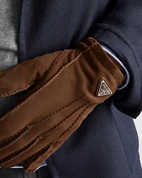 Suede gloves