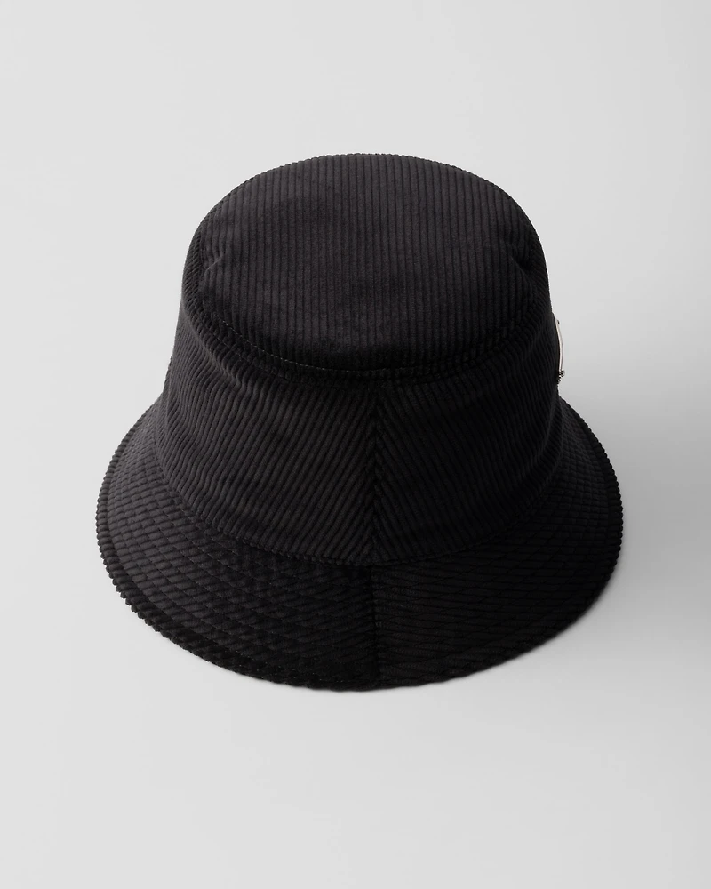 Corduroy bucket hat