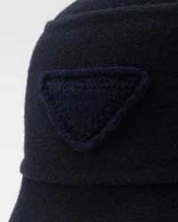 Velour cloth bucket hat