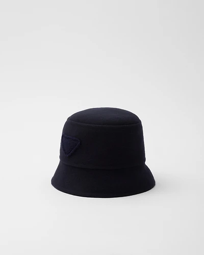 Velour cloth bucket hat