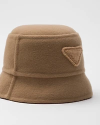 Velour cloth bucket hat