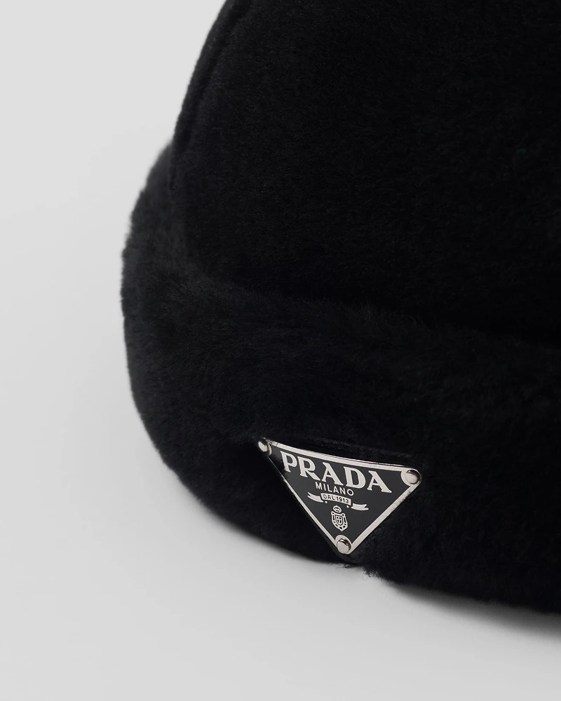 Shearling hat
