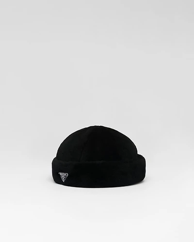 Shearling hat
