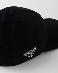 Corduroy baseball cap