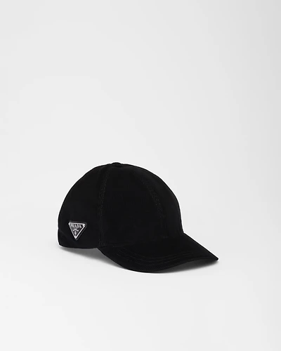 Corduroy baseball cap