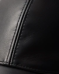 Nappa leather baseball cap