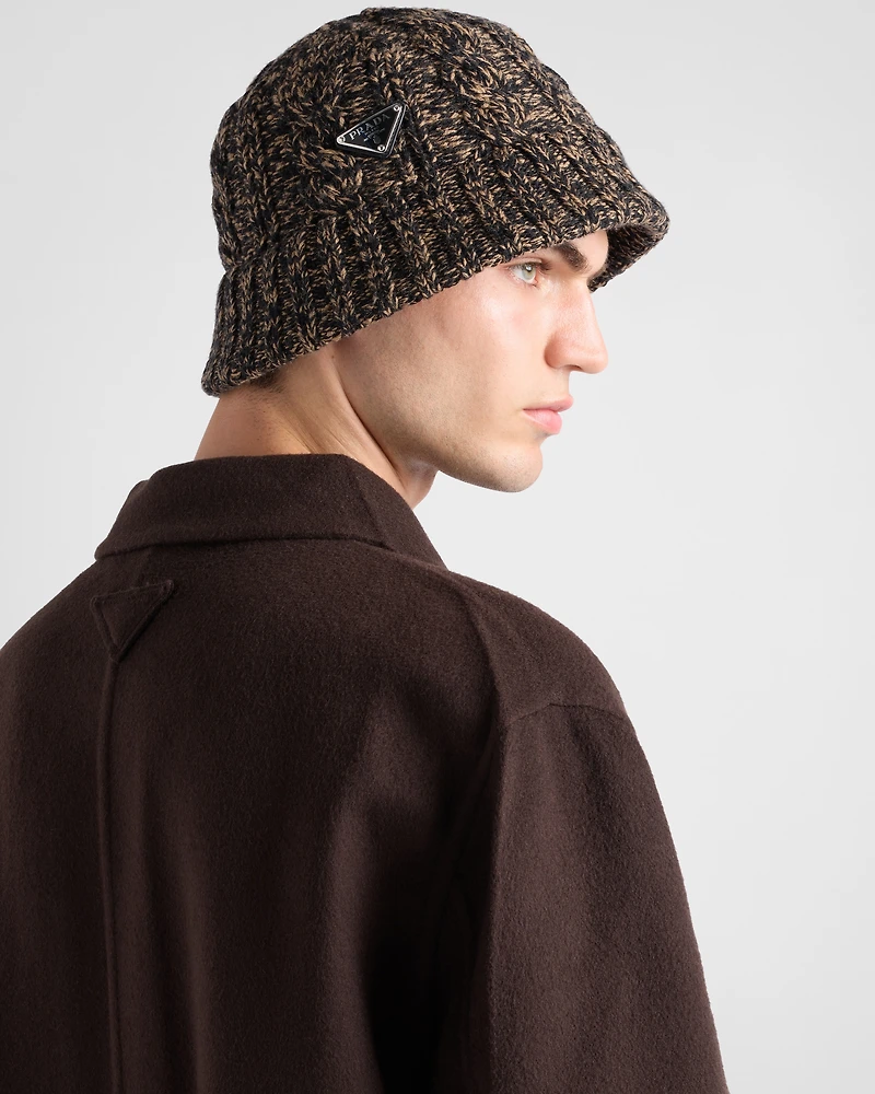 Mélange wool bucket hat