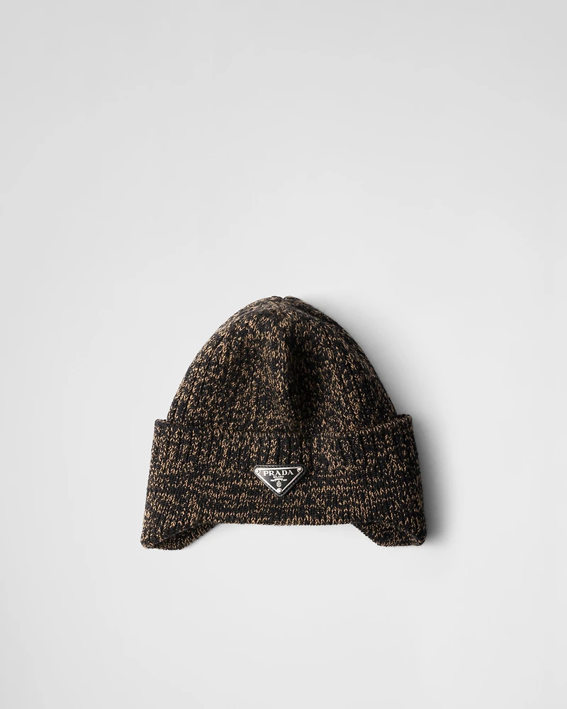 Mélange wool beanie
