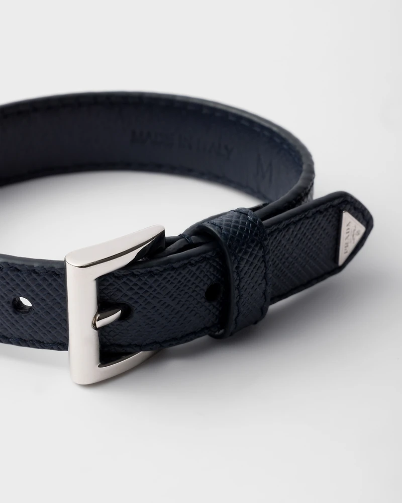 Saffiano leather bracelet