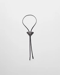 Saffiano leather bolo tie