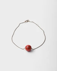 Metal basketball necklace