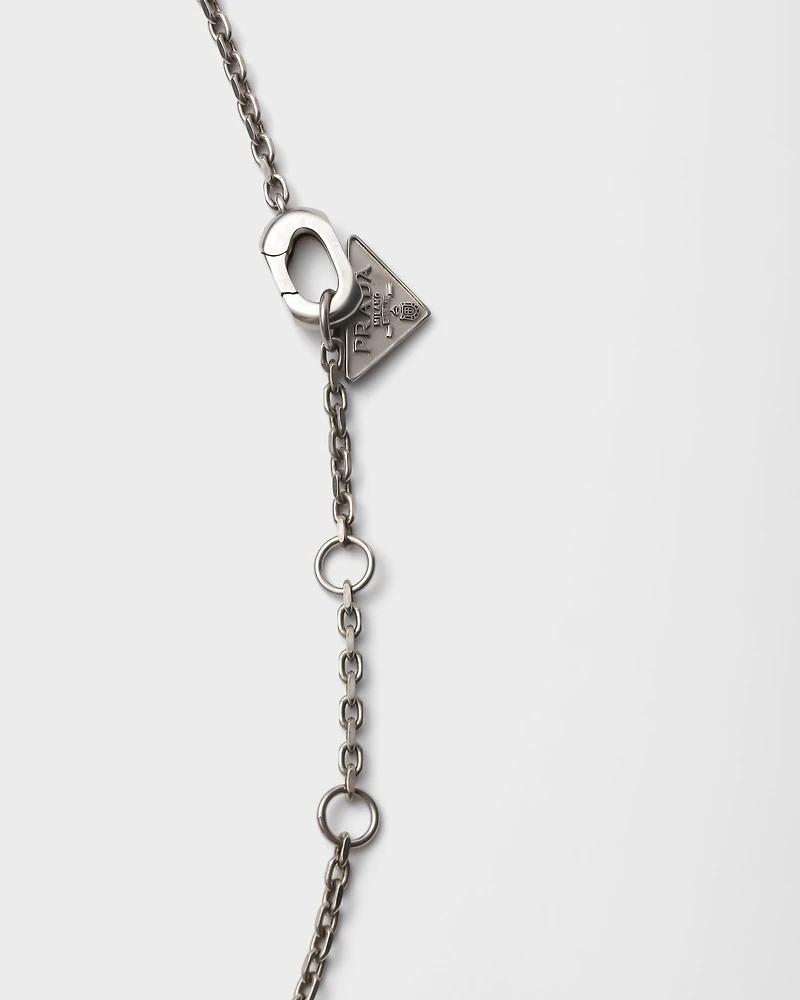 Metal basketball necklace
