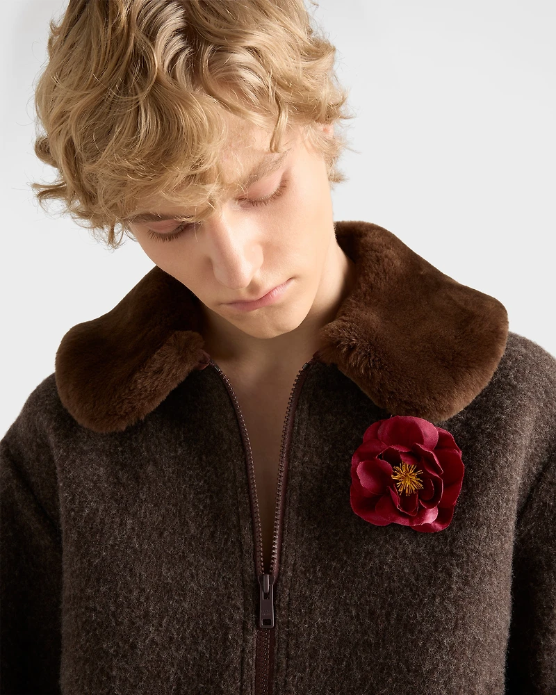Radzimir and metal flower brooch