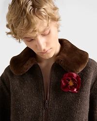 Radzimir and metal flower brooch