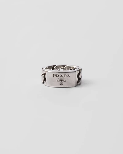 Silver chain ring