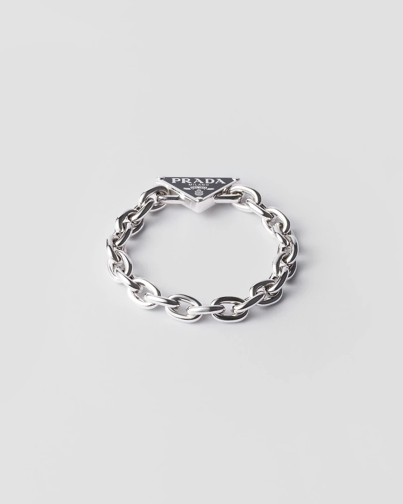 Silver chain bracelet