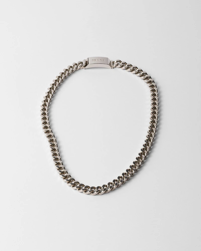Silver chain necklace