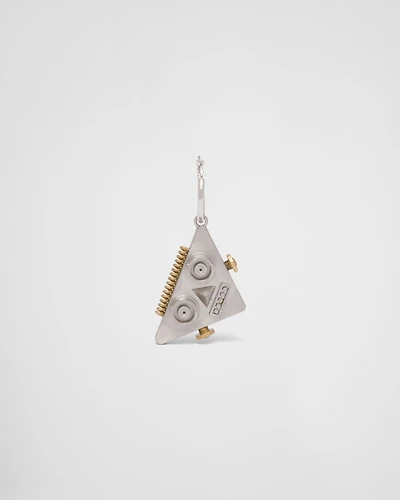 Left earring with Robot Jewels pendant