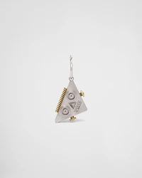 Left earring with Robot Jewels pendant