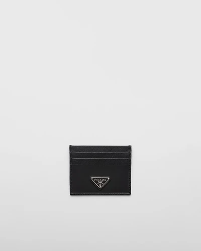 Re-Nylon and Saffiano leather card holder