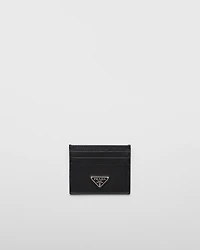 Re-Nylon and Saffiano leather card holder