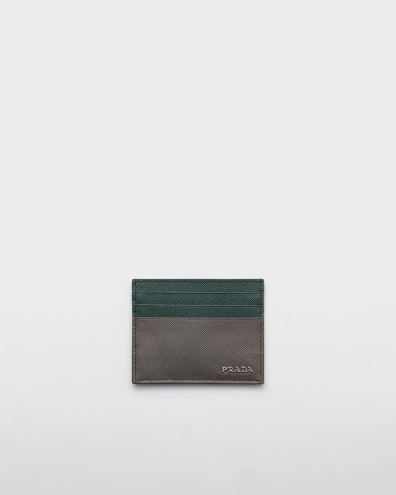 Saffiano leather card holder