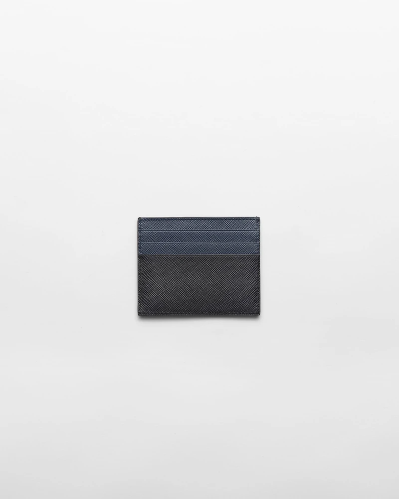 Saffiano leather card holder
