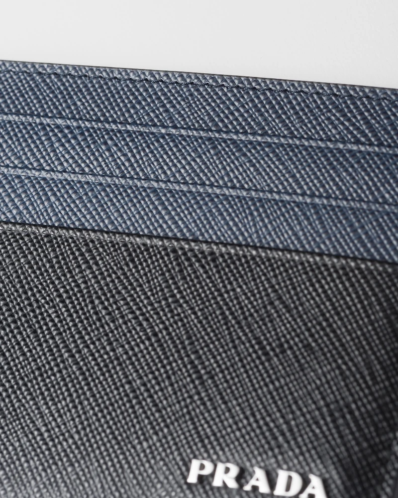 Saffiano leather card holder