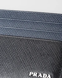 Saffiano leather card holder