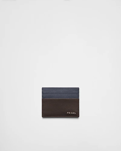 Saffiano leather card holder