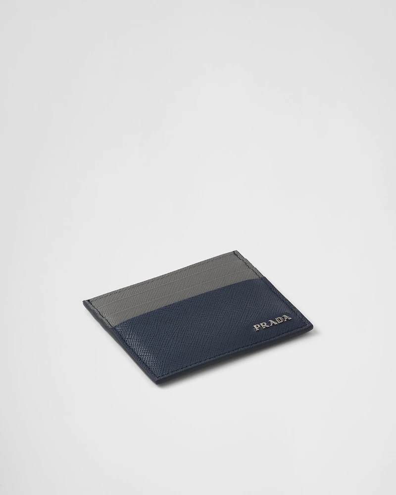 Saffiano leather card holder