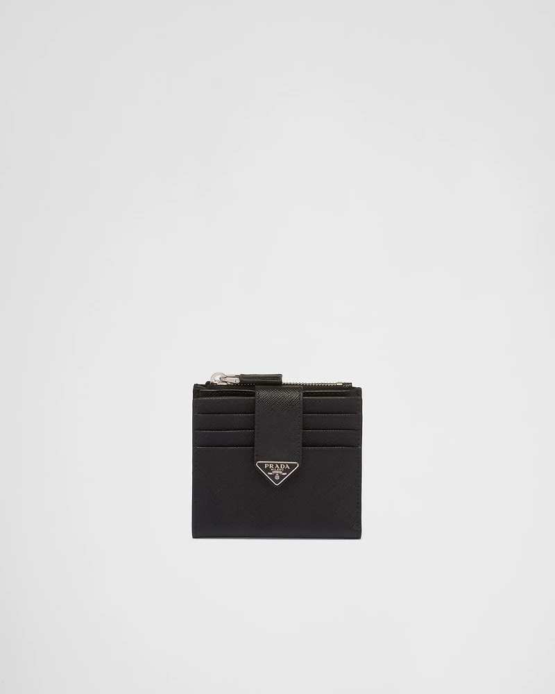 Saffiano leather card holder