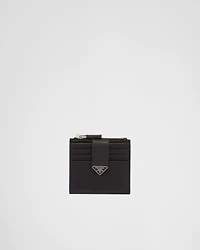 Saffiano leather card holder