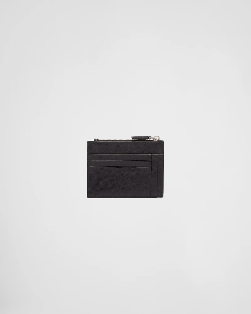 Saffiano leather card holder