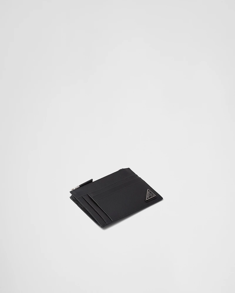 Saffiano leather card holder