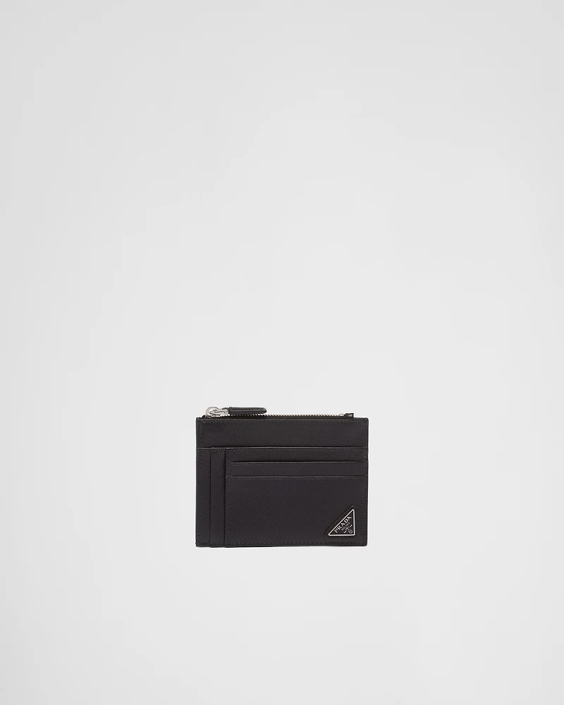 Saffiano leather card holder