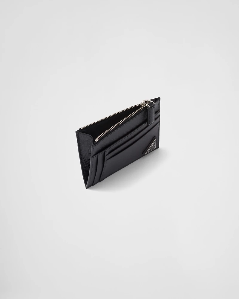 Saffiano leather card holder