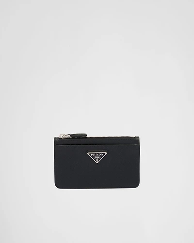 Saffiano leather card holder