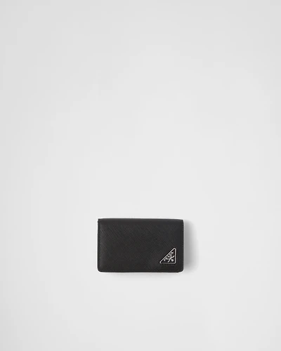 Saffiano leather card holder