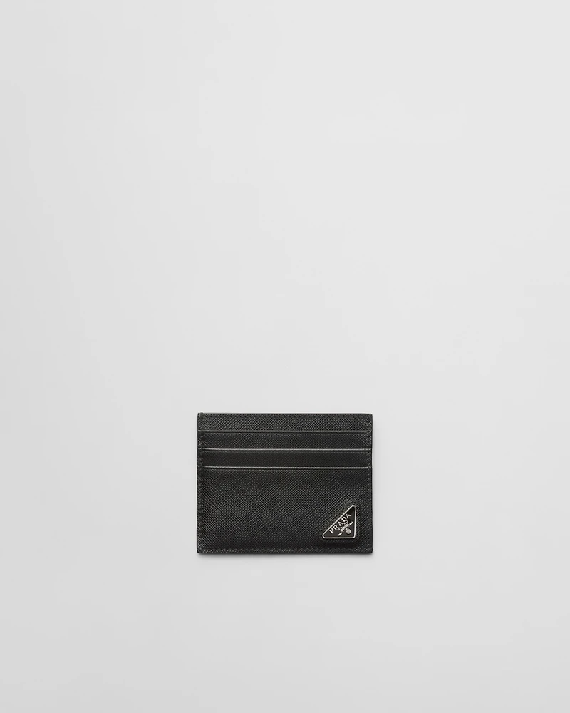 Saffiano leather card holder