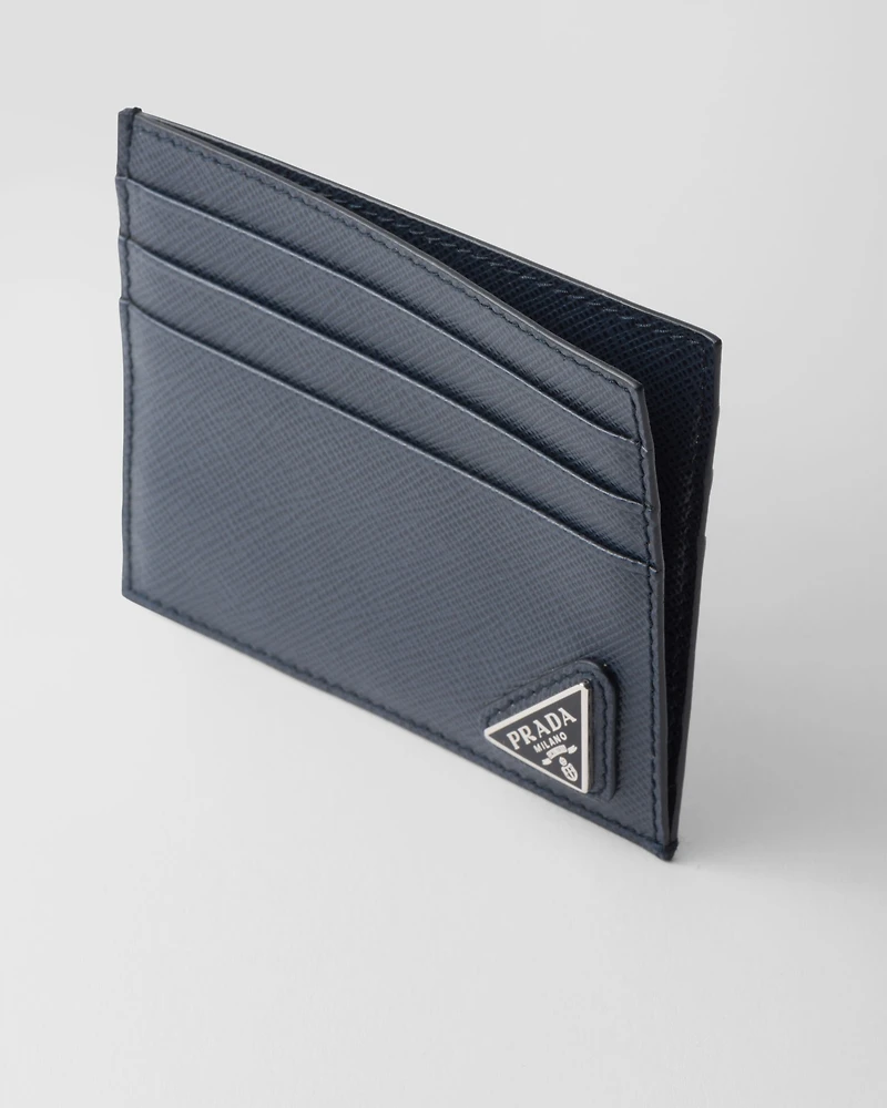 Saffiano leather card holder
