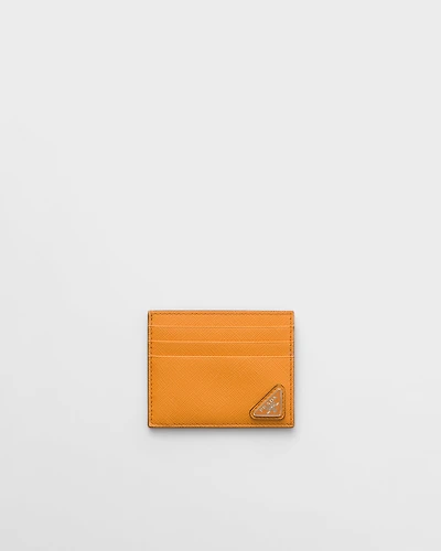 Saffiano leather card holder