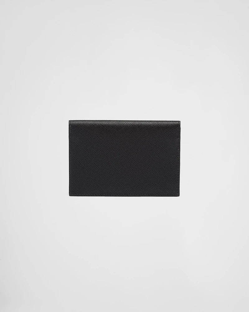 Saffiano leather document holder