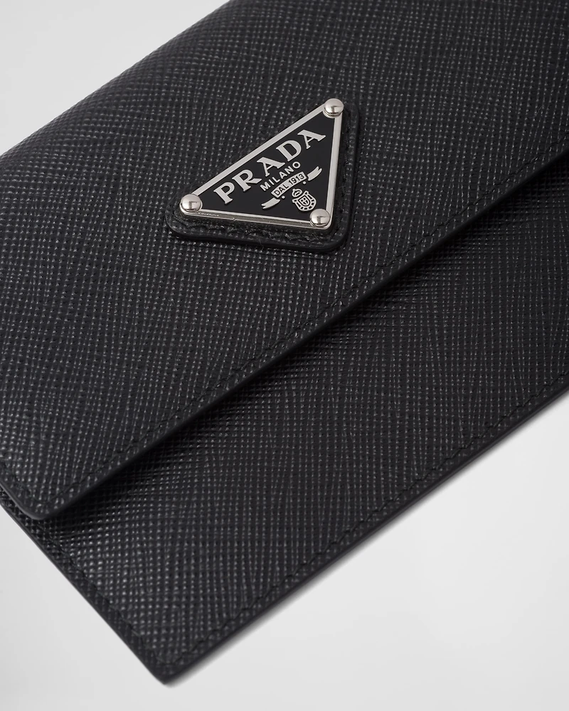 Saffiano leather document holder