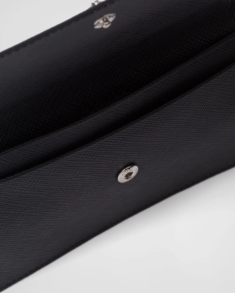 Saffiano leather document holder