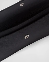 Saffiano leather document holder